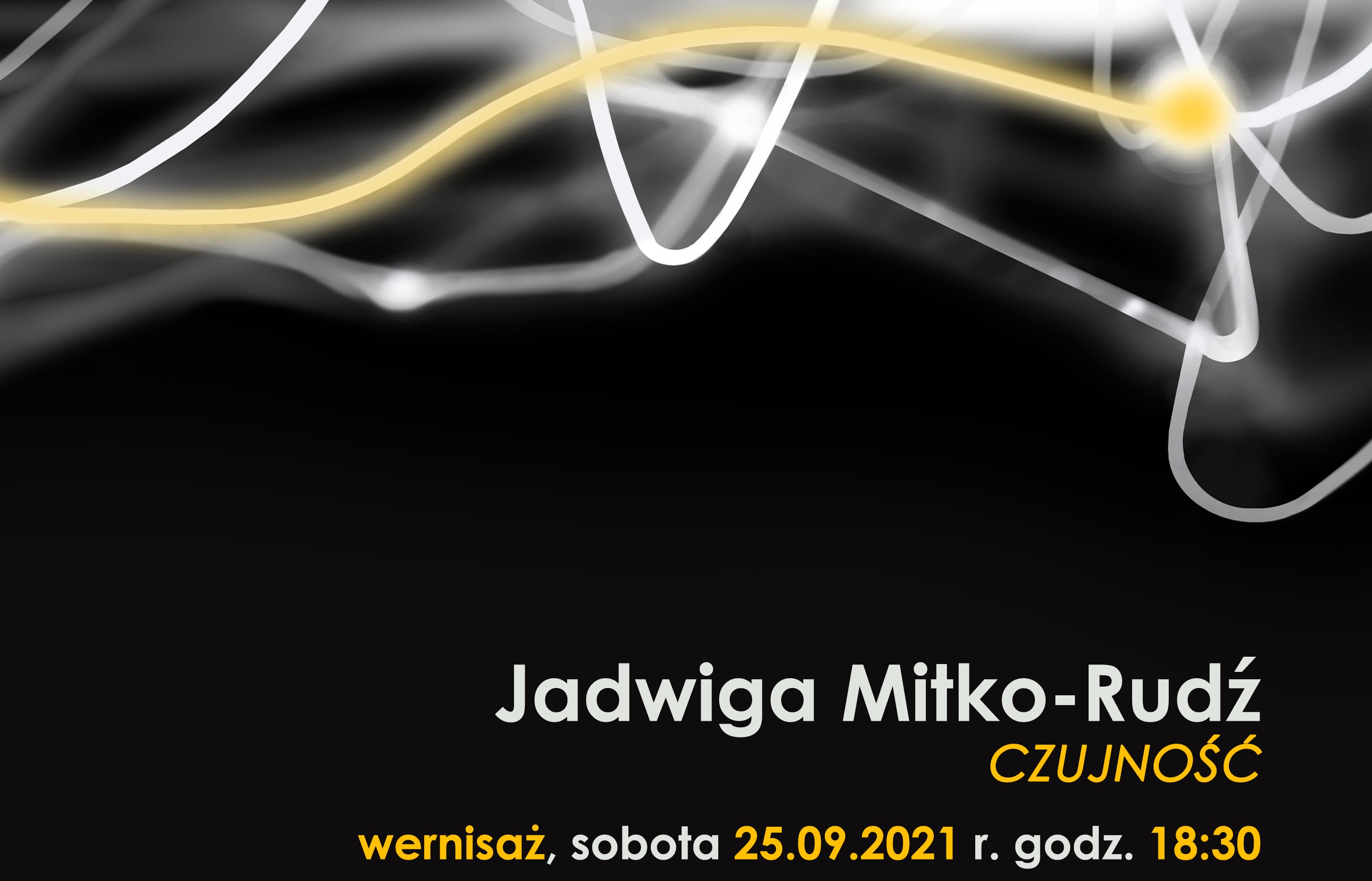 Zaproszenie na wernisaż instalacji graficznej i animacji Jadwigi (Jagody) Mitko-Rudź 